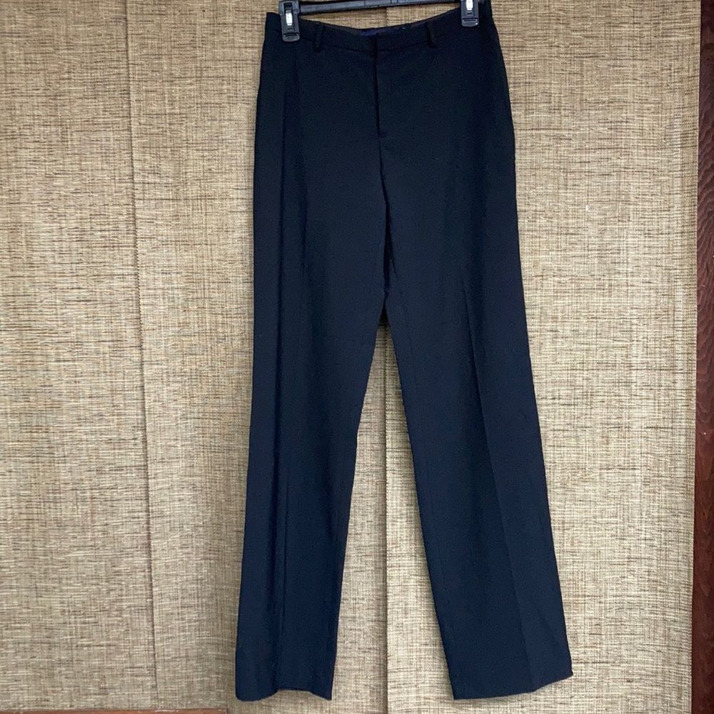 Vintage GAP wool blend classic fit stretch trousers color black